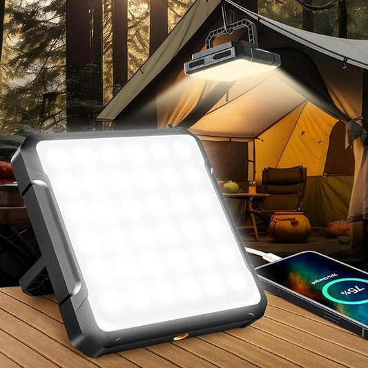 20000mAh Rechargeable Camping Lantern, Battery Powered LED Camping Lights, 1300LM Ultra Bright, 36H Runtime, 4 Modes, IPX4 Waterproof Tent Light Portable for Outdoor, Emergency, Blackout Survival Gear