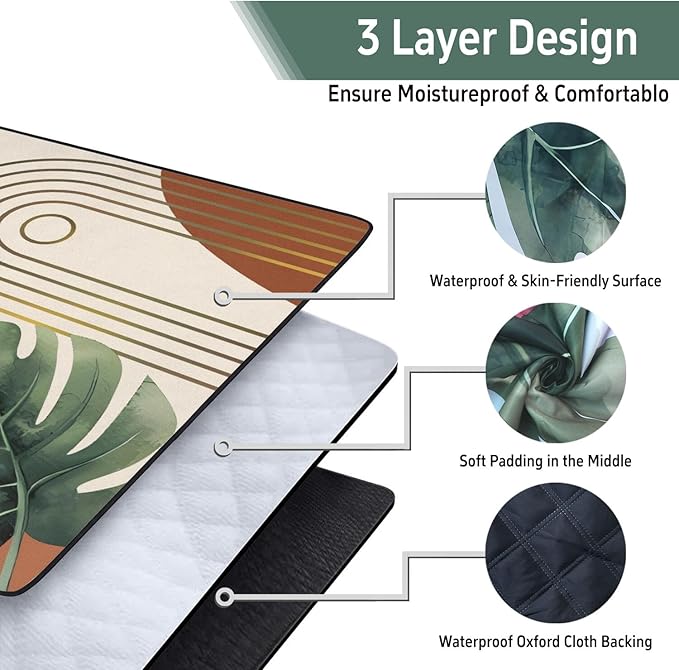 Extra Large Picnic Outdoor Blanket 80''x80'' Waterproof and Sandproof Picnic Mat for Beach Foldable Camping Accessories for Grass Lawn Park