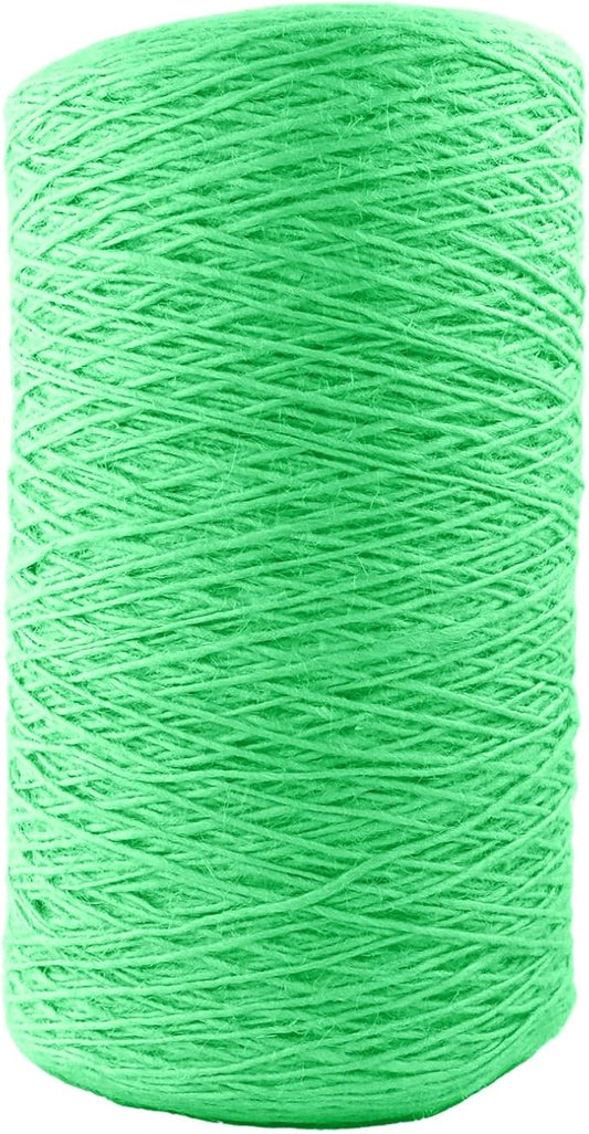 1mm x 1000 Feet Light Green Jute Rope, Twine for Gardening Tomato Climbing Plant Tie Floristry Crafts Gift Wrapping Packing Decor