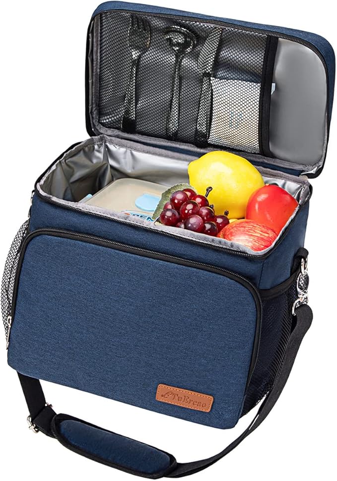TuErcao Insulated Cooler Bag 6/24 Can Collapsible Leakproof Soft Sided Cooler for Car, Portable Foldable Small Ice Chest for Beach Camping Picnic Travel, 5/15qt Lunch Box for Men Work