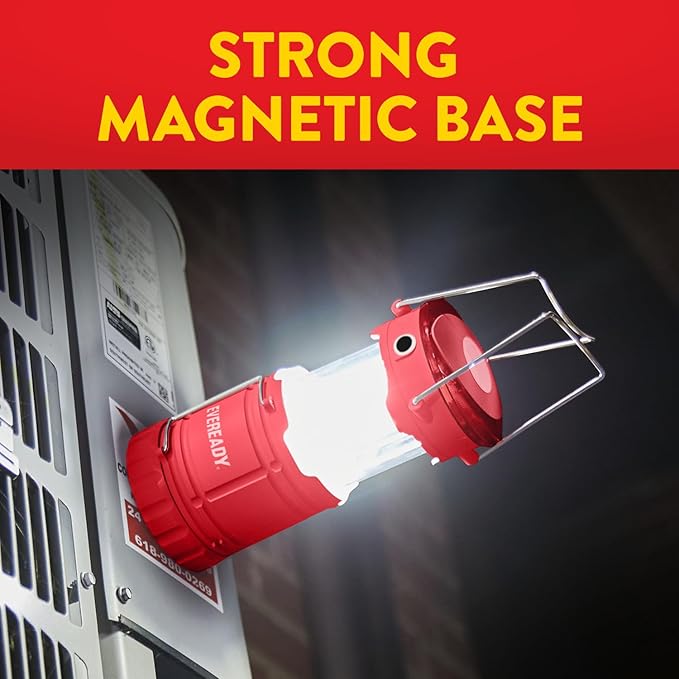 Eveready LED Camping Lantern 360 PRO (3-Pack), Super Bright Tent Lights, Rugged IPX4 Water Resistant LED Lanterns, 100 Hour Run-time (Batteries Included)