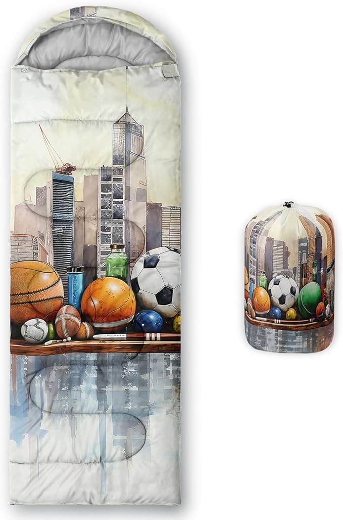 Sleeping Bags for Adults and Kids Backpacking Camping Sleeping Bags for Girls and Boys Lightweight Waterproof Cold/Warm 3-Season