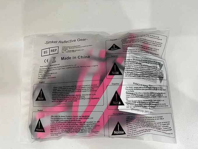 Simket Led Reflective Vest Running Gear, High Visibility Reflective Running Gear Rechargeable Adjustable Led Running Vest, Safety Night Running Gear for Men Women