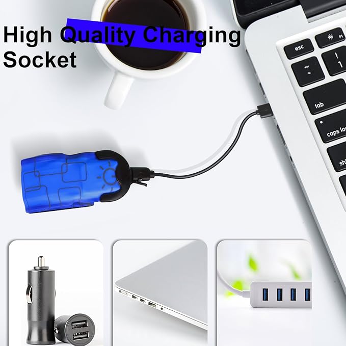 LED Safety Wristband Lights - Rechargeable Light Up Arm Ankle Band Kids Magic Slap Glow Bracelets Reflective Belt High Visibility for Night Cycling Walking Joggers Running Gear