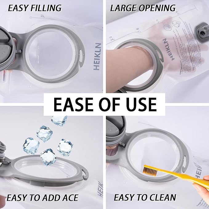 Hydration Bladder 1.5L-2L-3L,Leak Proof Water Reservoir, BPA Free Military Water Storage Bladder Bag Hydration Pack Replacement Easy Clean for Bicycling Hiking Camping Hunting Running