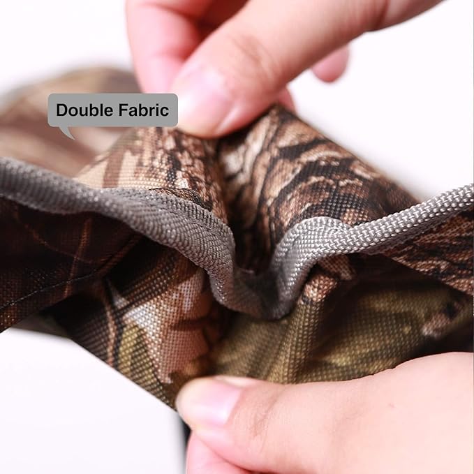 REDCAMP 2 Pack Folding Tripod Stools for Adults, Lightweight Portable Camping Stools for Blinds, Small Tripod Chairs for Fishing Backpacking Travel