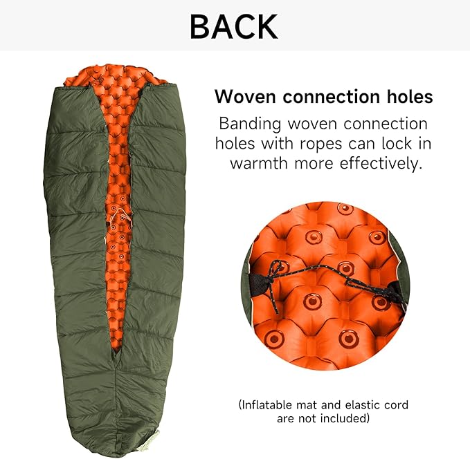 Top Quilt for Hammocks, Ultralight Sleeping Bag Topquilt, Warm Insulation Sleeping Quilt for Outdoor Hammock Camping