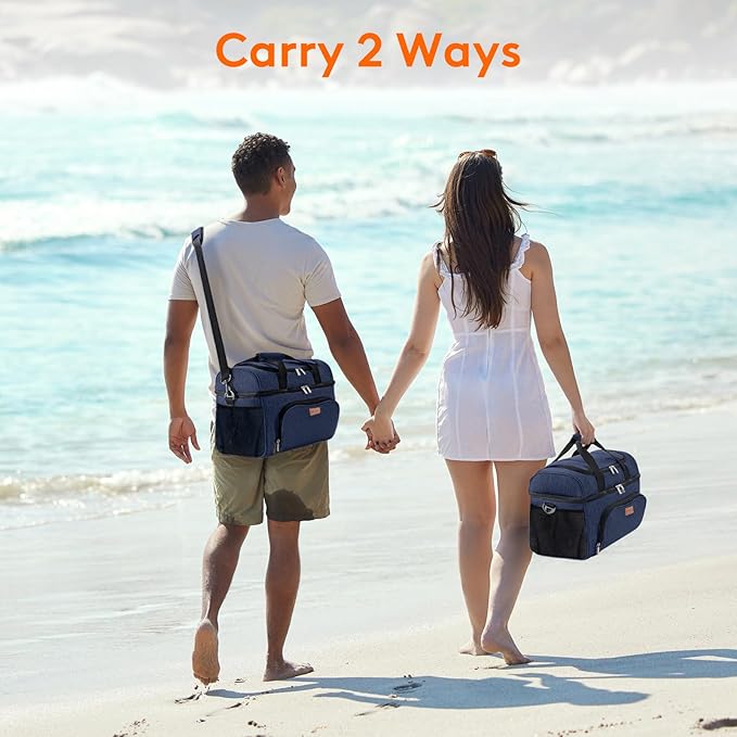 Lifewit Large Cooler Bag Insulated Lunch Bag Lightweight Portable Cool Bag Double Layer for Picnic, Beach, Work, Trip