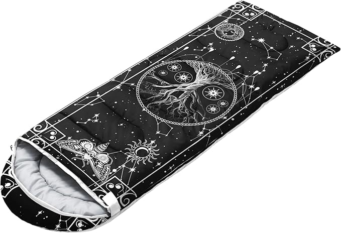 CVHOUSE Camping Sleeping Bags,3 Season Warm & Cool Weather,Lightweight,Waterproof Sleeping Bags for Adults & Kids,Traveling,and Outdoors,Camping Gear Equipment