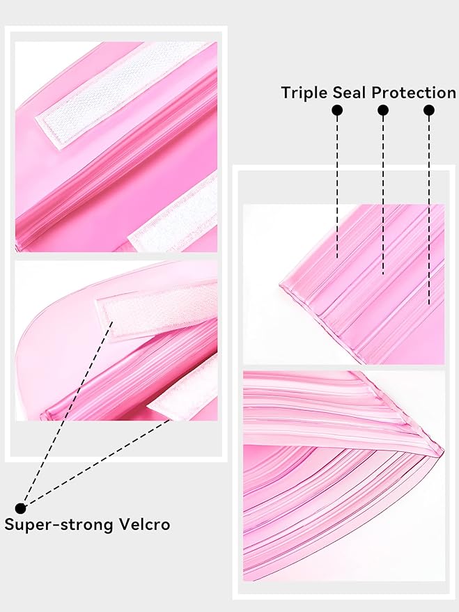 HEETA Waterproof Fanny Pack, Waterproof Pouch Dry Bag 2/3/4 Pack for Phone Passport Purse, Adjustable Waist Strap for Swimming Kayaking Boating Paddle Board Accessories Cruise Beach Camping Essentials