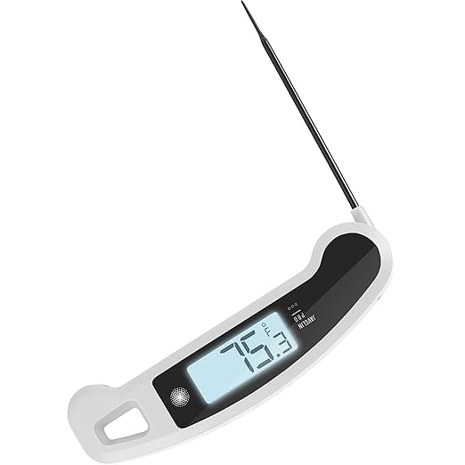 Lavatools Javelin® PRO Duo Ultra-Fast 2-Second Professional Digital Instant Read Meat Thermometer for Grill and Cooking, Auto-Rotating Backlit Display, IP65 Water Resistant – Panda