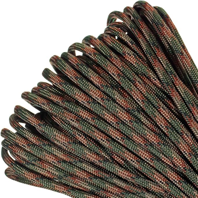 Paracord Planet Genuine Type III 550lb Paracord – Nylon Cord in Solid, Multi, and Reflective Colors – 25+ Colors and Length Options of 10', 25', 50', and 100'