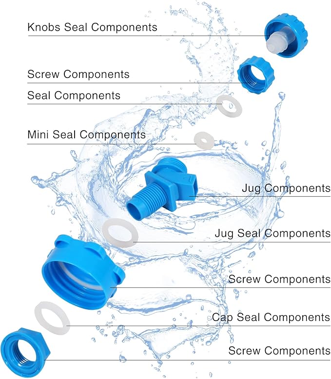 REDCAMP 5 Gallon/18.5L Portable Water Container with Spigot, Camping Water Jug, Water Container,Large Water Tank,Portable Emergency Water Storage for Camping,Car,Hiking,Hurricane Supplies
