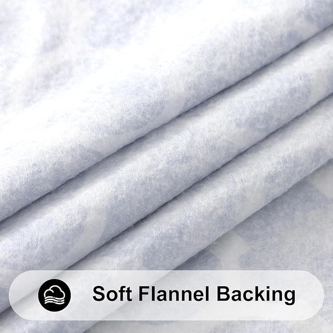 Smiry Rectangle Picnic Table Cover, Waterproof Elastic Fitted Camping Tablecloths for 8 Foot Tables, Wipeable Flannel Backed Vinyl Tablecloth Protector for Indoor, Outdoor (Navy, 36x96 Inches)