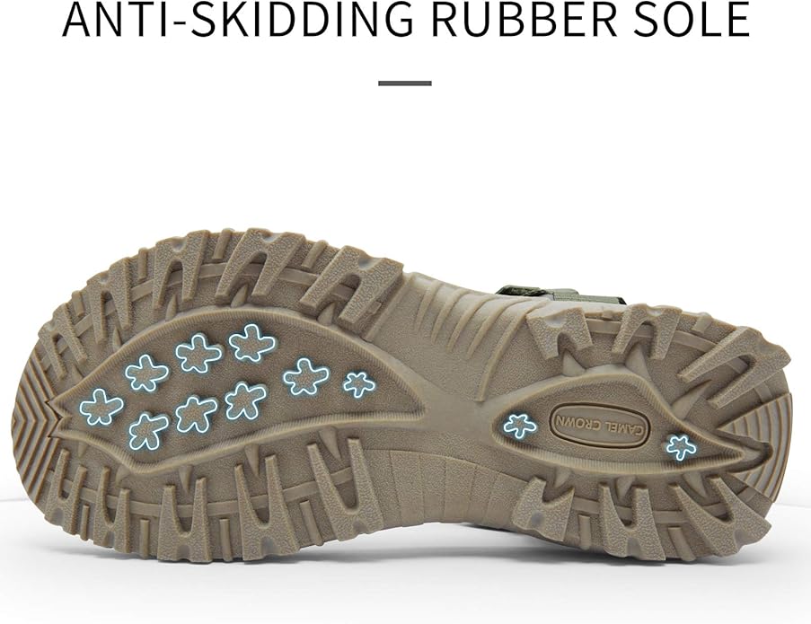CAMEL CROWN Hiking Sport Sandals for Men Anti-skidding Water Sandals Comfortable Athletic Sandals for Outdoor Wading Beach