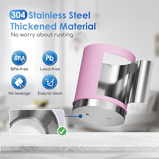 Purewell 3-Stage 0.01μm Ultra-Filtration Gravity Water Filter System, 304 Stainless Steel Countertop System with 2 Filters, Metal Water Level Spigot and Stand, Reduce 99% Chlorine, 2.25G, PW-OB-K