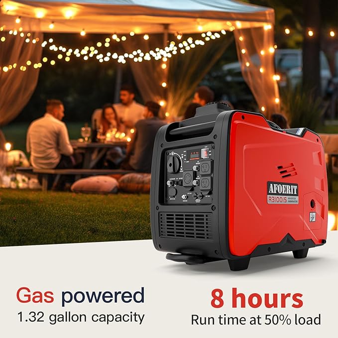 3500 Watt Inverter Generator Portable, Quiet and Lightweight Gas Generaror for Camping, Power Equipment Fuel RV Ready