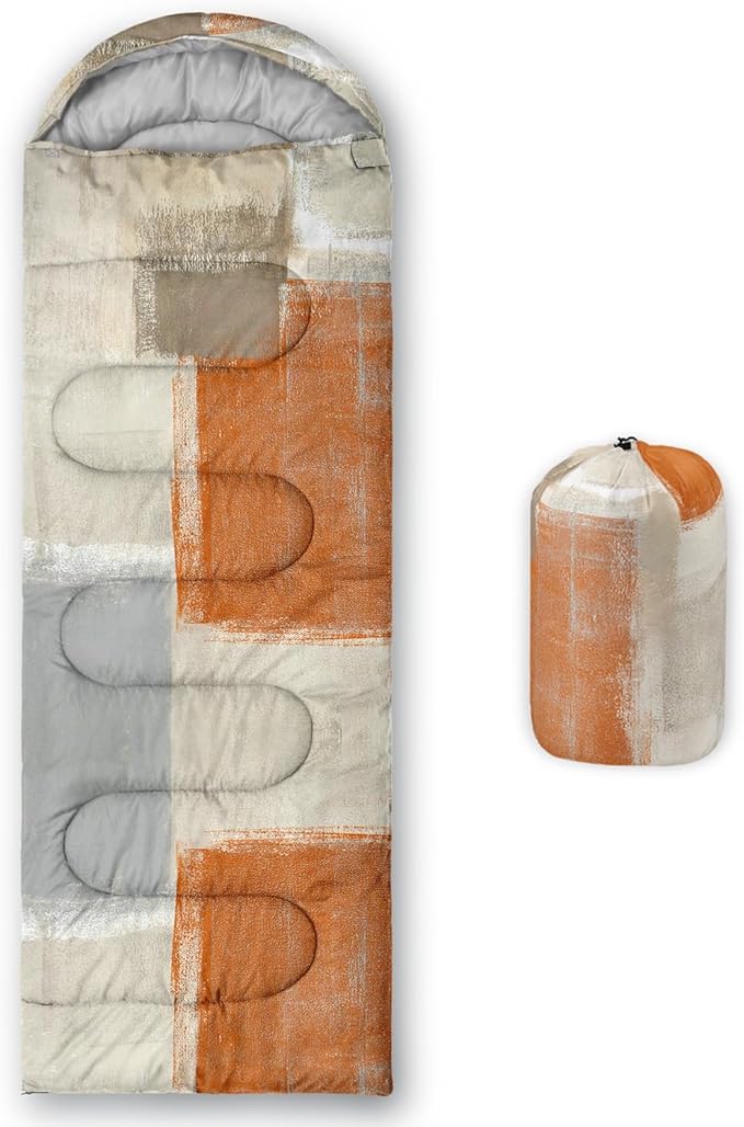 Sleeping Bags for Adults and Kids Backpacking Camping Sleeping Bags for Girls and Boys Lightweight Waterproof Cold/Warm 3-Season