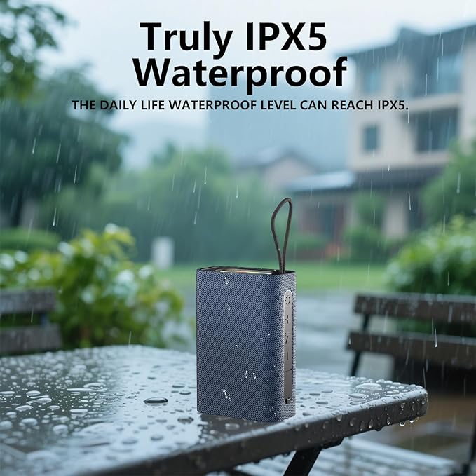 Speaker, Portable Wireless Bluetooth Speakers, Wireless Stereo Pairing, 10W Stereo Sound, BT 5.3, Bassup, Electronics for Home, Shower, Outdoors, Travel(1PCS, Blue)