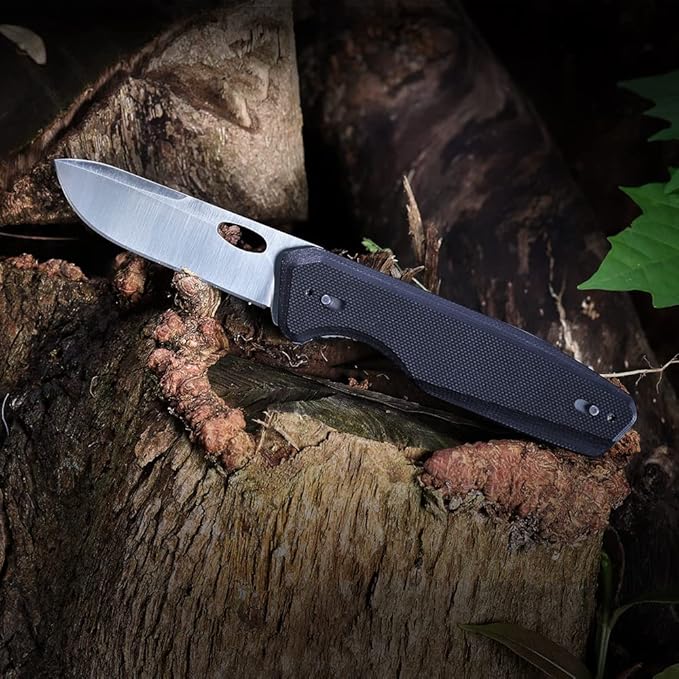 Roxon S502U Upgraded Phantasy Folding Pocket Knife, G10 handle Survival Gear Pocket Tool EDC Knife Replaceable Knife Blade with Pocket Clip for Camping Hiking