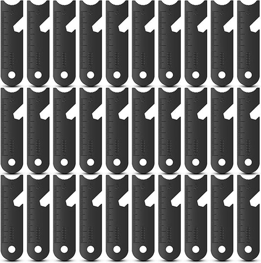 BBTO Striker Scraper Ferrocerium Rod Scraper Steel Ferrocerium Rod Striker Flint Fire Starter with Keychain Ring for Survival Drilled, Emergency, Camping, Backpacking, Hiking, Bush-Craft