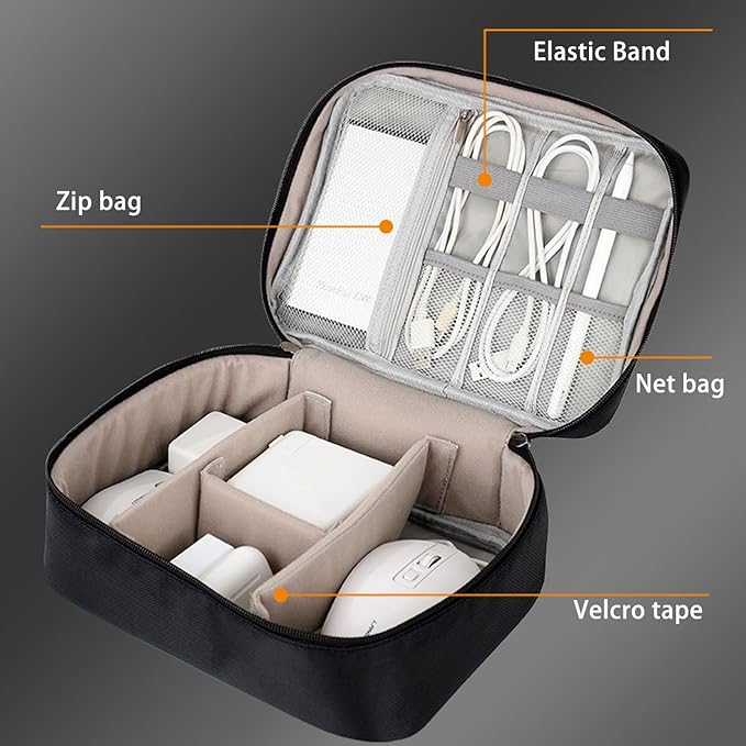 Big Organizer Bag Electronic Devices Case Travelling Pouch for USB Charger Cable Accessories Mouse Phone SD Power Bank Earphone Organized