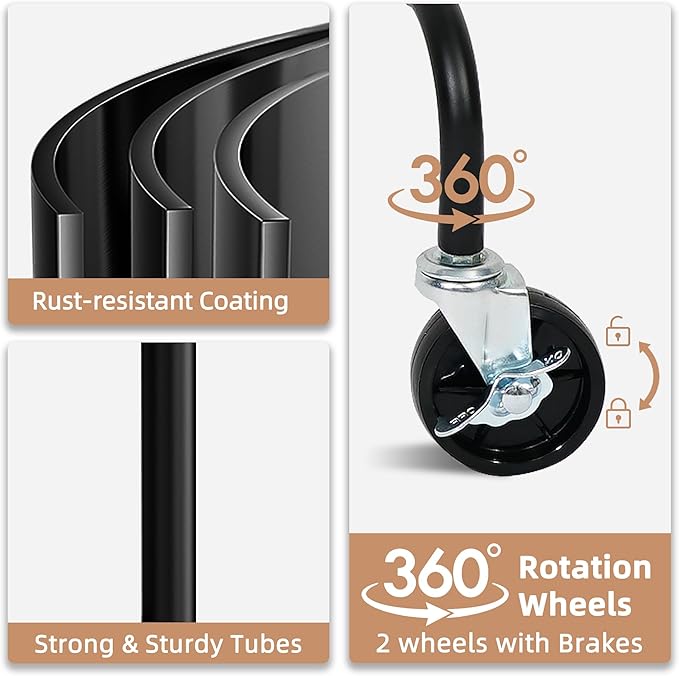 STORAGE MANIAC Expandable Shoe Rack, 44 Pairs Stackable Small Shoe Rack, Metal Adjustable Shoes Organizer for Closet, Entryway, Hallway, Garage, Front Door, Shoes Shelves, Black 10 Tier