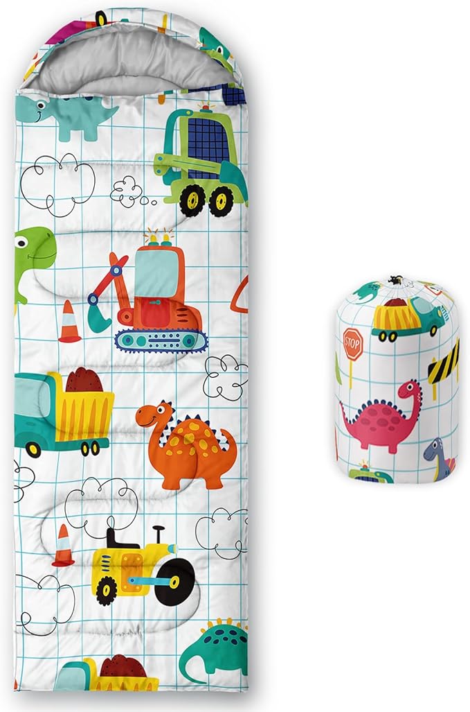 QOOMO Camping Sleeping Bags,3 Season Warm & Cool Weather,Lightweight,Waterproof Sleeping Bags for Adults & Kids,Traveling,and Outdoors,Camping Gear Equipment