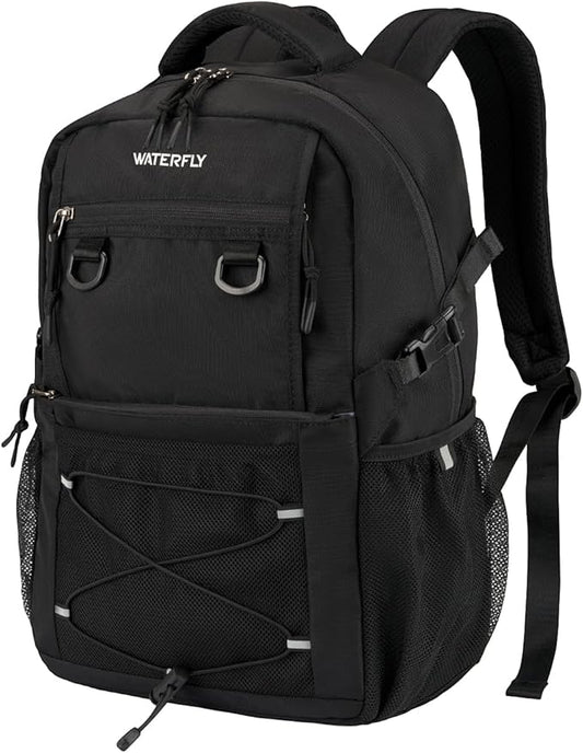WATERFLY Travel Hiking Casual Backpack: 22L Lightweight Everyday Outdoor City Daypack College Bookbag for Woman Man