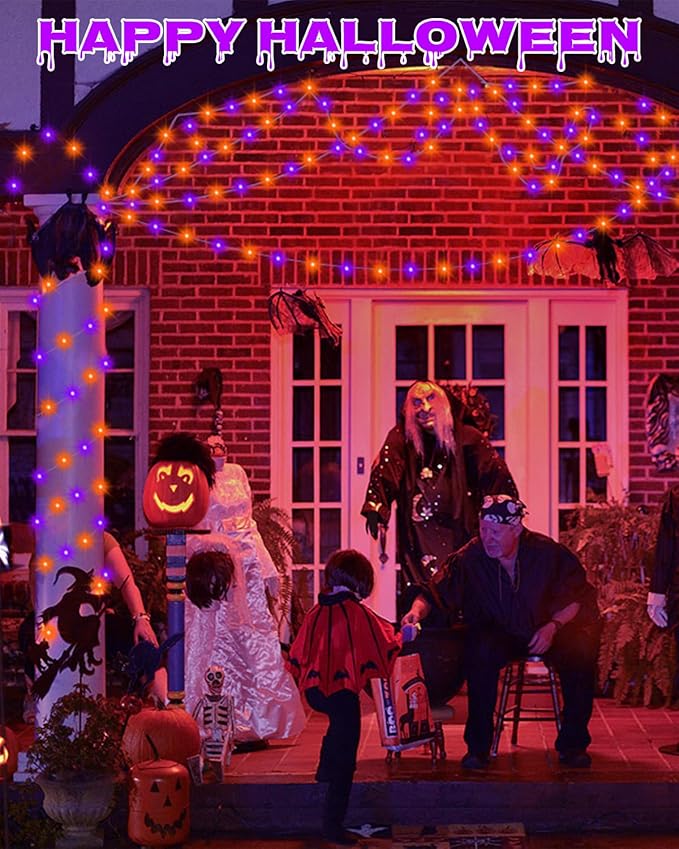 Smart Fairy Lights 2 Pack 66Ft 200 LED Twinkle String Lights with Remote & APP Control, Color Changing USB Christmas Tree Lights Music & Mic Sync for Halloween Holiday Party Decor