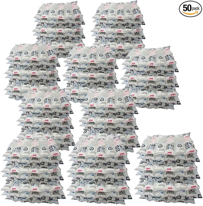 Shipping Cold Pack Ice Pack Sheets for Coolers Reusable, Dry Ice Packs Freezer Packs for Shipping Food, Flexible Ice Blankets Frozen Gel Packs Keep Food Fresh Beverage Cold, 13.3"x6.5"/Sheet 50 Sheets