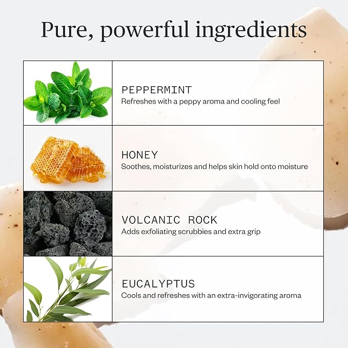 Ursa Major Hoppin' Fresh Bar Soap | Formerly Known As Morning Mojo Bar Soap | Natural, Exfoliating Soap with Peppermint, Eucalyptus and Rosemary | Formulated for Men and Women | 5 ounces | 2-Pack