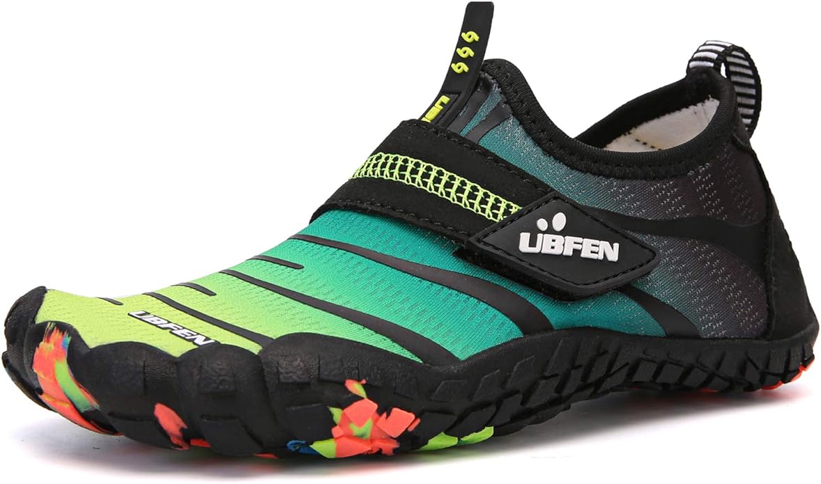 UBFEN Water Shoes for Kids Boys Girls Aqua Socks Barefoot Beach Sports Swim Pool Quick Dry Lightweight Toddler Little Big Kid