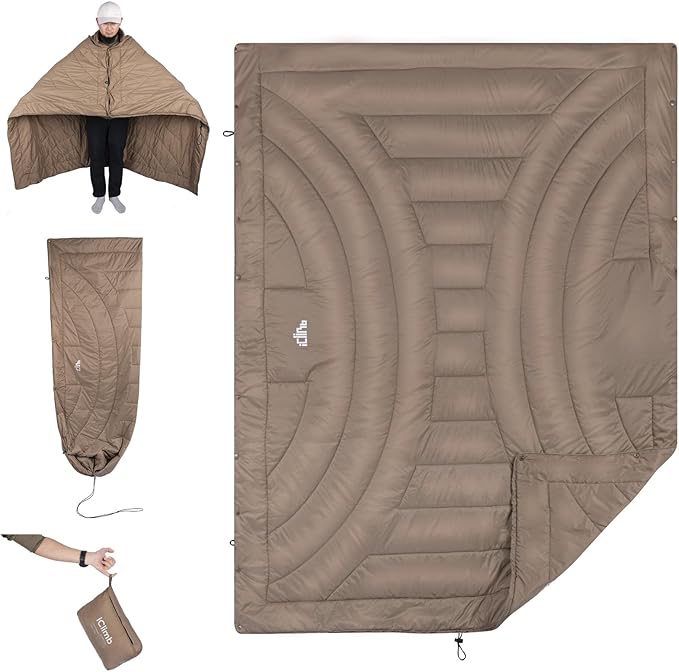 iClimb 3M Thinsulate Insulation Warm Camping Blanket Ultralight Compact