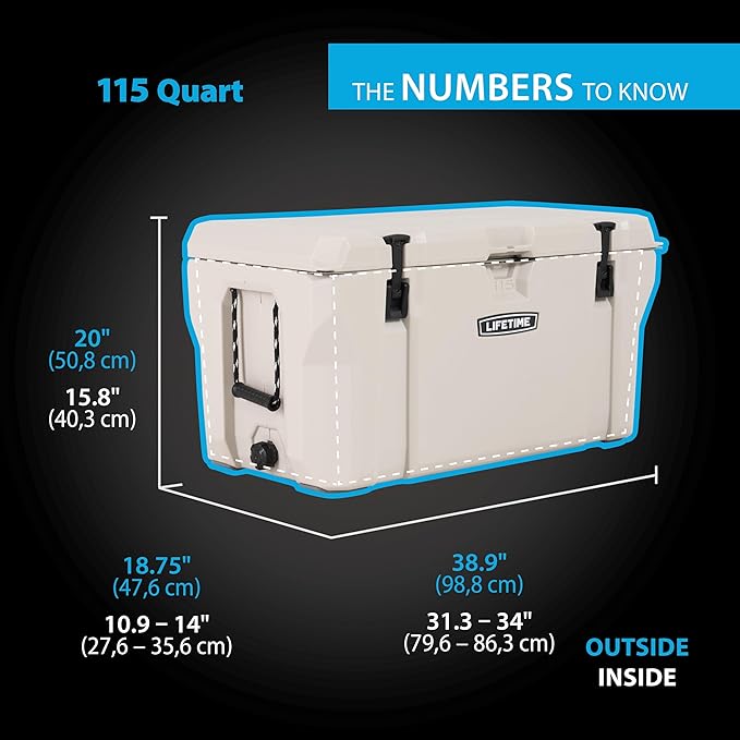 Lifetime Hard Cooler, High Performance Ice Chest