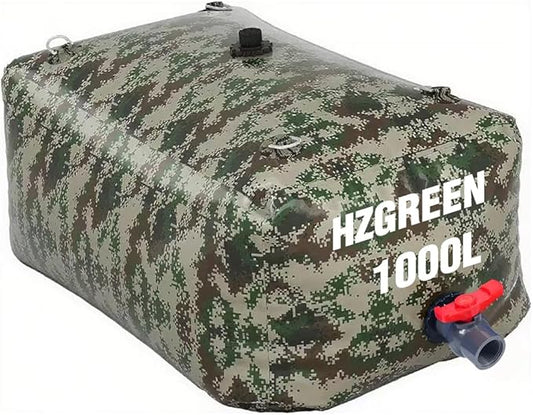 Water Bladder 1000L/260G Water Tank Storage Container Foldable Portable Large Capacity Soft Bag Suitable for Outdoor Easy to Carry Out