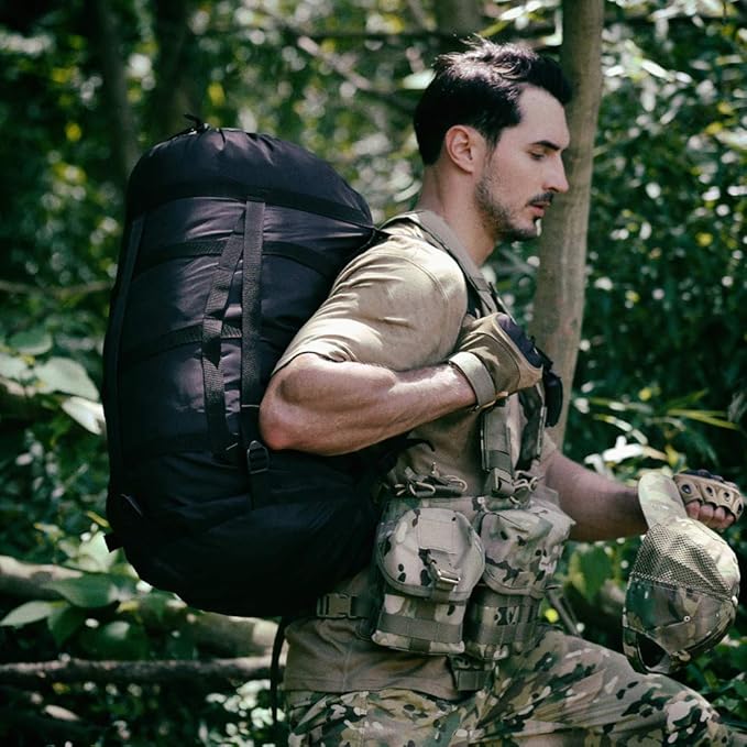 MT Army Military Modular Sleeping Bags System, Multi Layered with Bivy Cover for All Season, Woodland/Multicam