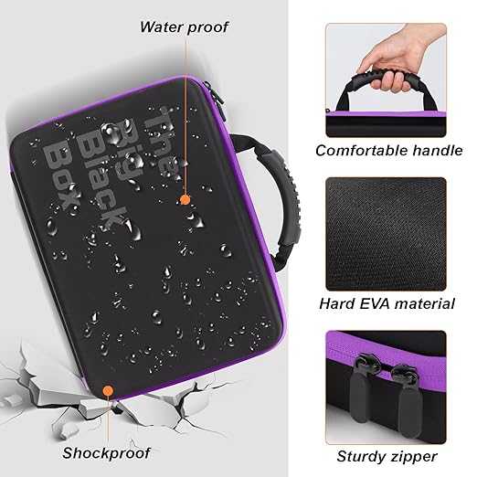 Battery Organizer, Battery Organizer Storage Case with Tester BT-168, Waterproof Battery Holder Box Holds, Battery Case Organizer 145+ AA AAA C D 9V Batteries (Batteries are Not Included)