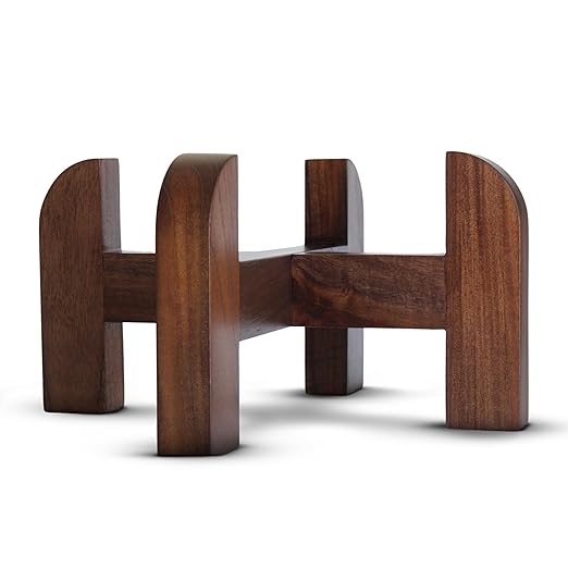 1.5 Gallons NSF Certified AISI 304 Stainless Steel Water Filter with 2 Smart Carbon (Black) Filters, 2 POSTreat Steel Fluoride Removal Elements, Free Water Spigot & Teak Wood Stand