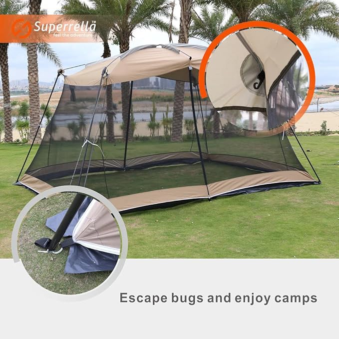 Screen House Camping Canopy Tent Sun Shade Gazebo Shelter Perfect for Outdoor Activities