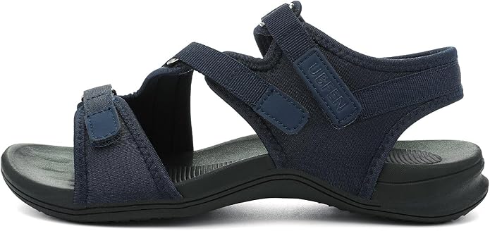 UBFEN Womens Hiking Comfortable Sport Walking Sandals Outdoor Athletic Water Sandals with Three Adjustable Straps