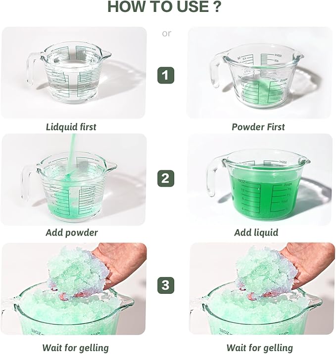 Wenge Portable Toilet Powder, 45Pack Jasmine Scent Pee Powder Solidify Body Fluids in 1 Min, Easy to Port Waste Liquid, for Camping Portable Toilet, Solidifies Urine & Diarrhea in Pet Loo