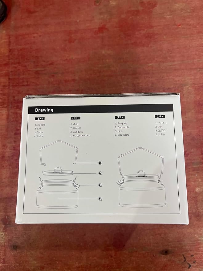 Fire-Maple Antarcti Portable 1.2 Liter Lightweight Stainless Steel Camping Kettle | Durable and Portable Camp Tea Pot | Ideal for Bushcraft and Outdoor Campfire Use