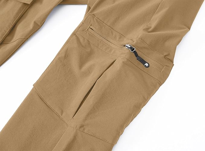 YSENTO Women's Hiking Pants Lightweight Stretch Quick Drying UPF 50 Camping Travel Work Cargo Pants 6 Pockets