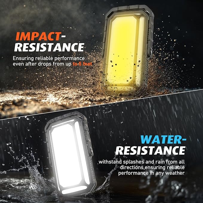 LED Camping Lantern Rechargeable, 10000mAh Portable Camping Lights up to 120+ Hours, 12 Light Modes, Dimmable, LCD Digital Display, Waterproof, Camping Essentials for Power Outages, 6 Packs