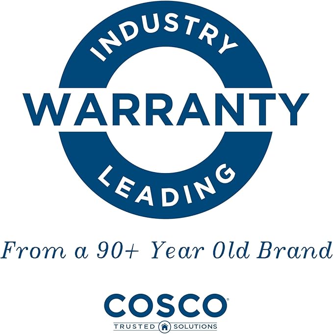 COSCO XL 36" Fold-in-Half Card Table w/Handle, White, Indoor & Outdoor