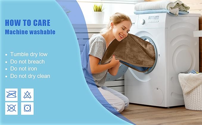 King Size Waterproof Blanket, Water Resistant, Water Proof, Stain Proof, Leakproof & Spill-Proof Reversible Flannel Fleece (Velvet Brown & Twilight Blue, 90x108)