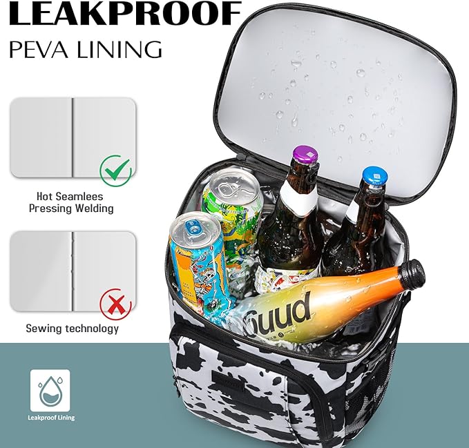 Tuwubi Cooler Backpack 35/42 Cans, Backpack Coolers Insulated Leak Proof for Men Women, Waterproof Soft Sided Lunch Camping Beach Travel Ice Chest Backpack Cooler Bag