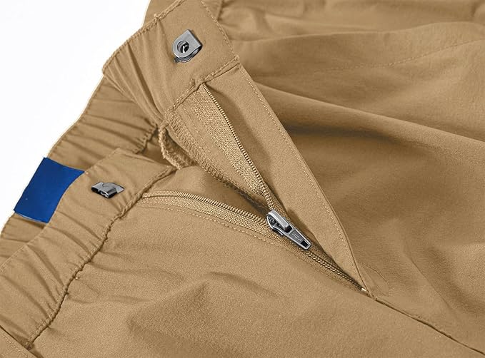 YSENTO Women's Hiking Pants Lightweight Stretch Quick Drying UPF 50 Camping Travel Work Cargo Pants 6 Pockets