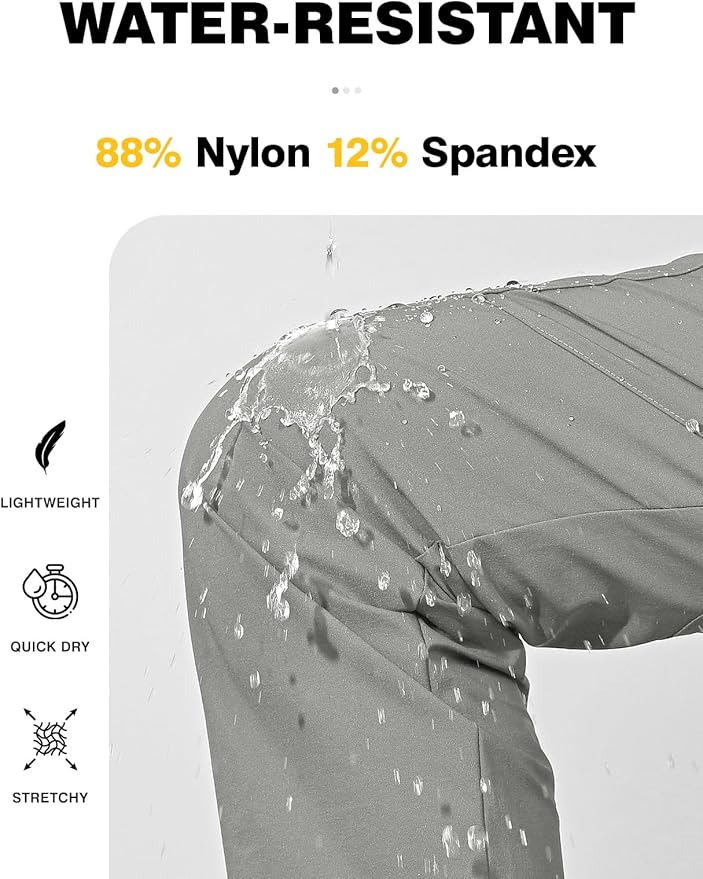 TBMPOY Women's Hiking Cargo Pants Lightweight Water Resistant Quick Dry Fishing Camping Travel Work Pant with 6 Pockets